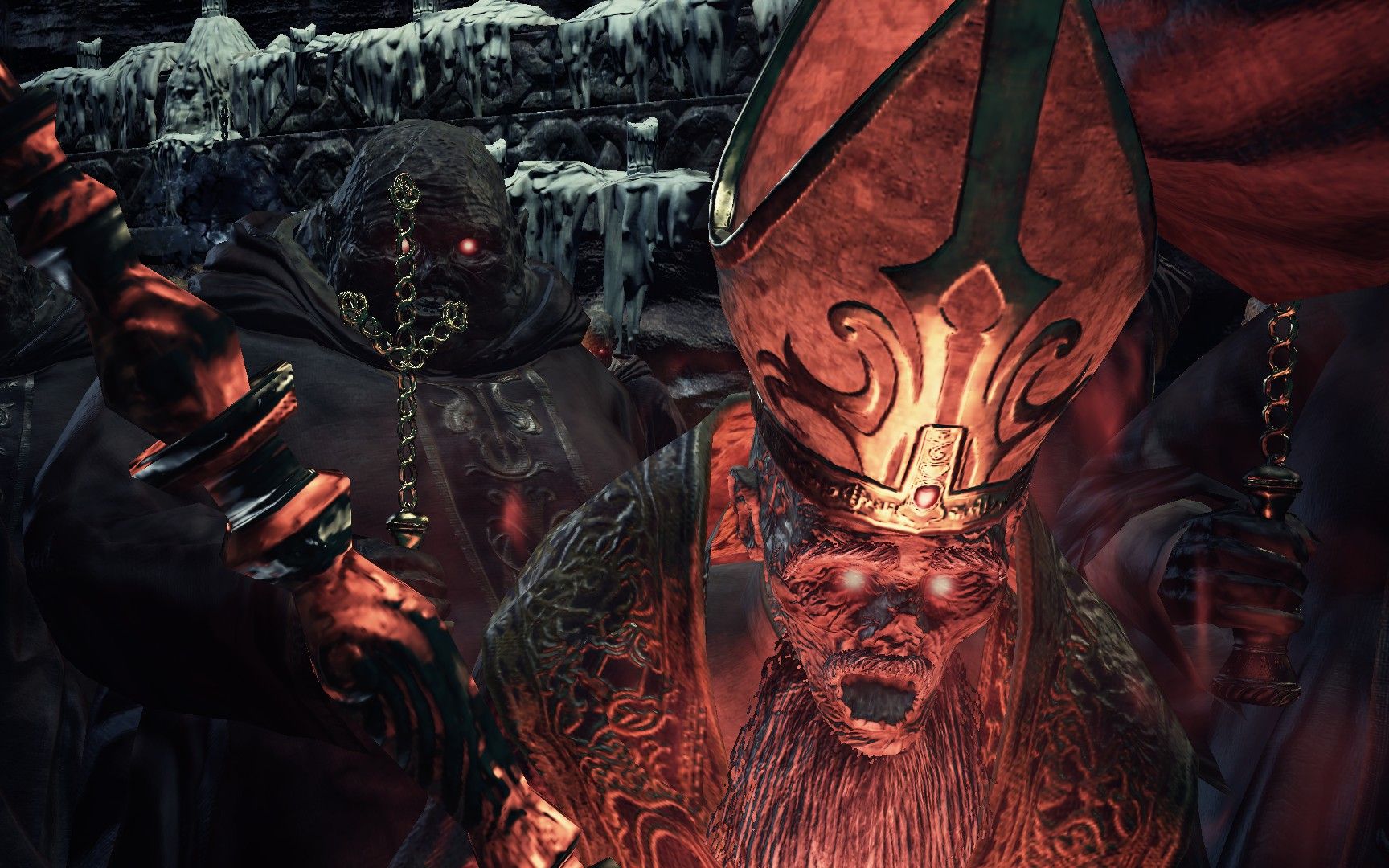 黑暗之魂3幽邃主教群偶像团