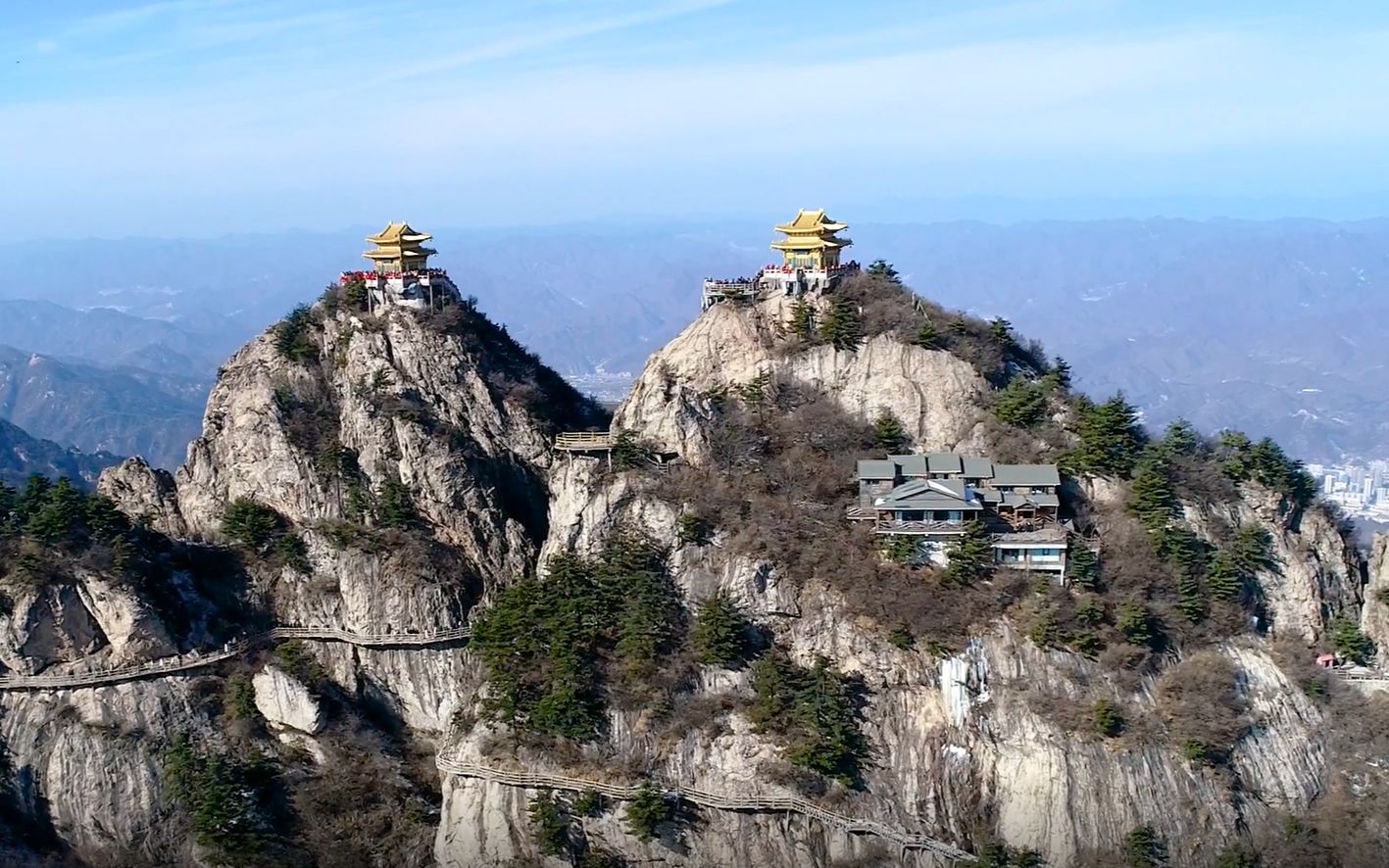 【高清航拍】绝美风景休闲放松影片--洛阳栾川老君山雪景2