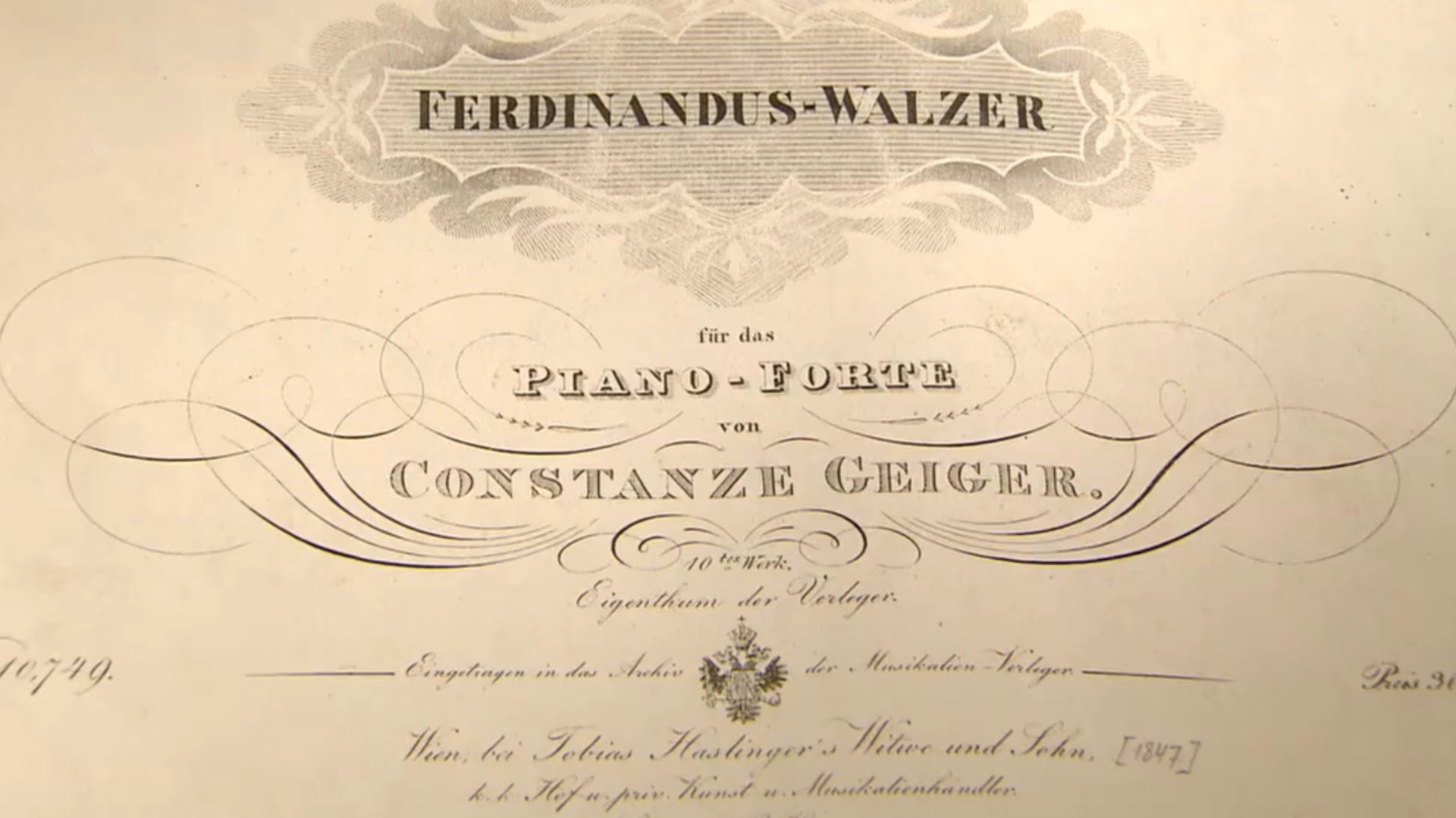 [图]《斐迪南德斯圆舞曲》Ferdinandus Walzer康斯坦泽·盖格Constanze Geiger2025年维也纳新年音乐会首演，作品第10号