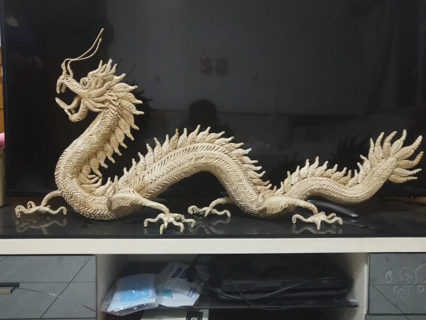 纯手工编织中国龙