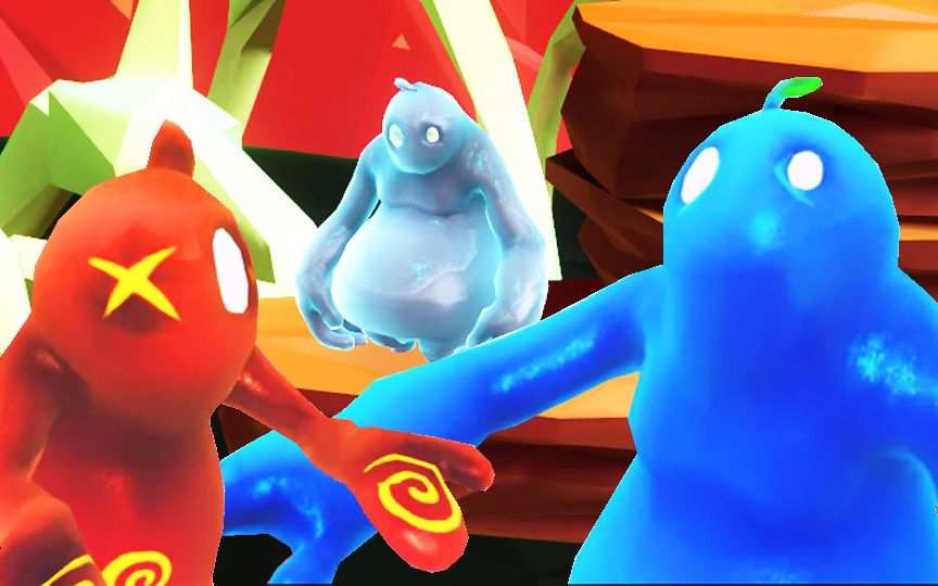 【小熙&屌德斯】红蓝小人大冒险 爆笑兄妹搞笑互坑气到掀桌又必须默契