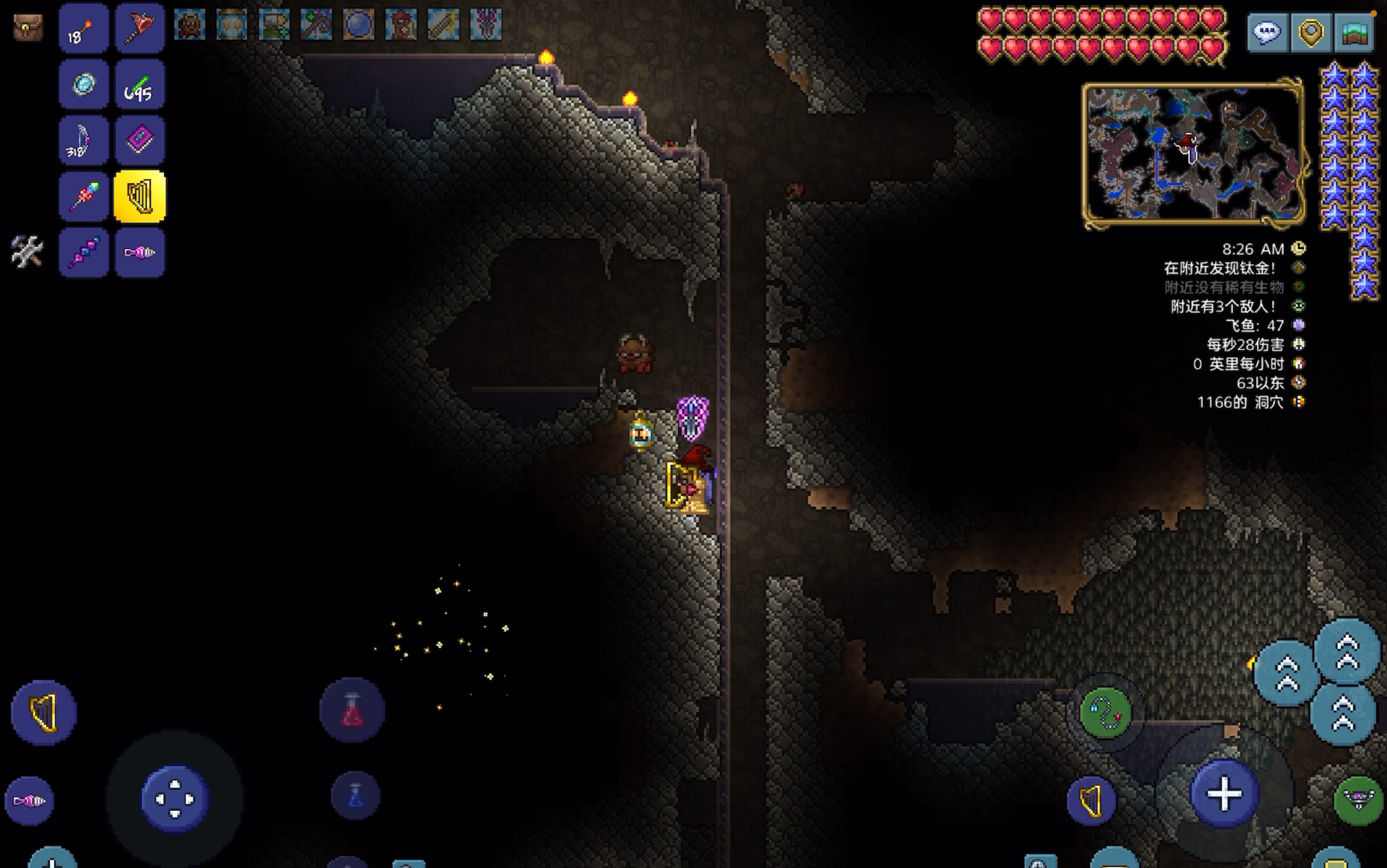 单人萌新开荒265:试图去挖钛金矿,真没啥东西了