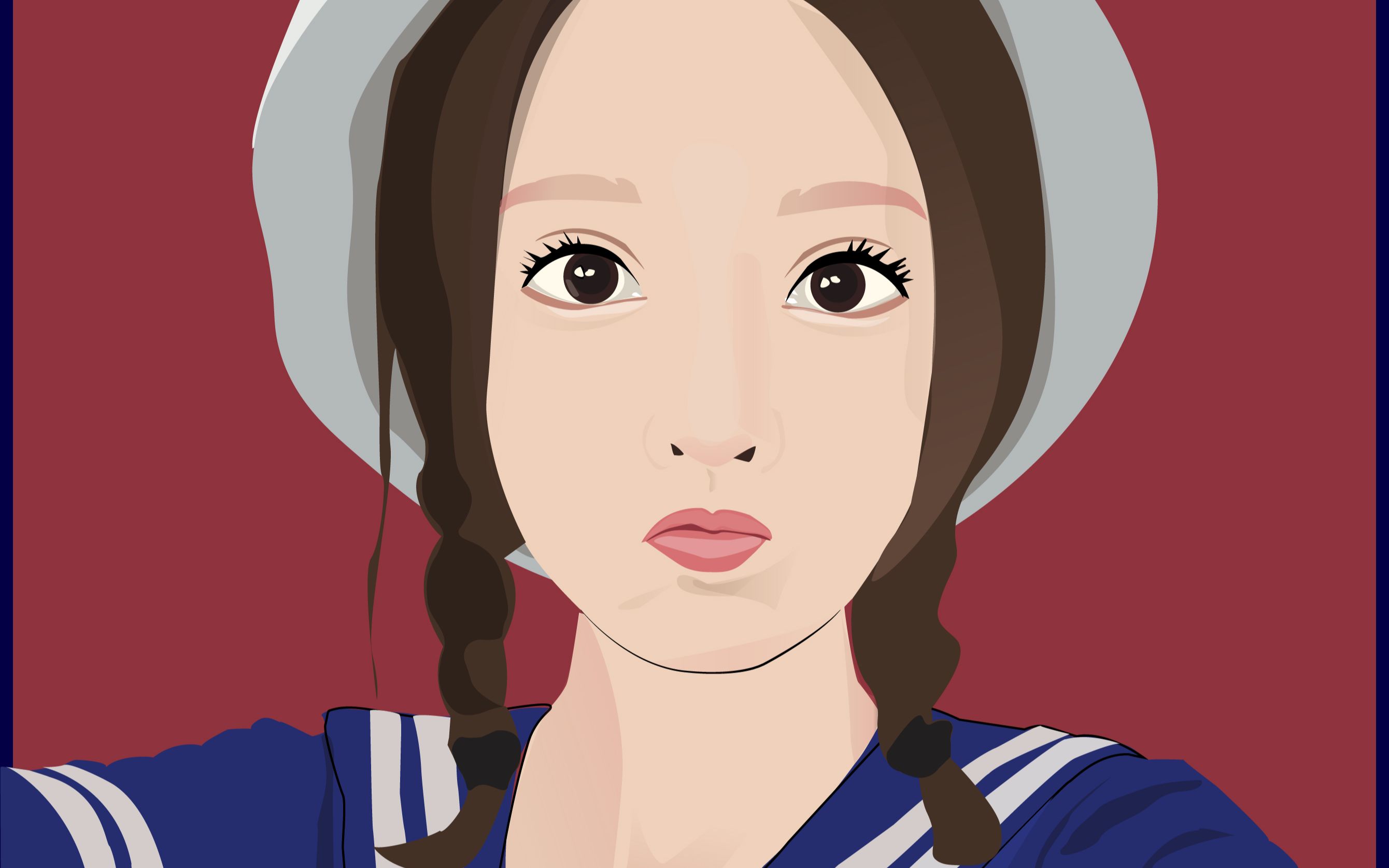 冯提莫  ai简单人物手绘