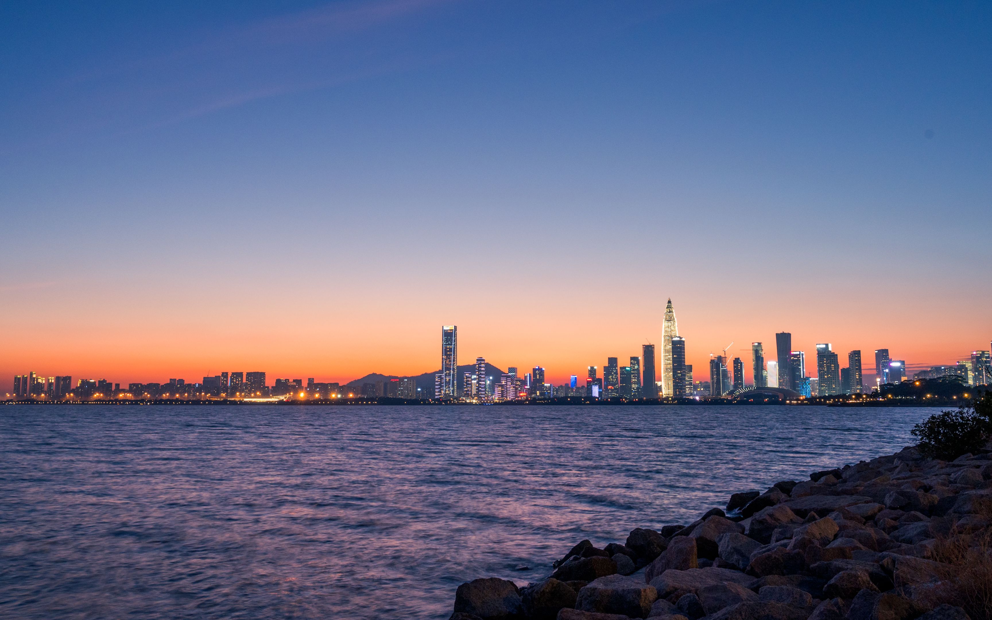 延时摄影 | 深圳99深圳湾 @ 2021/2/7【4k hdr】_哔哩哔哩 (゜-゜)