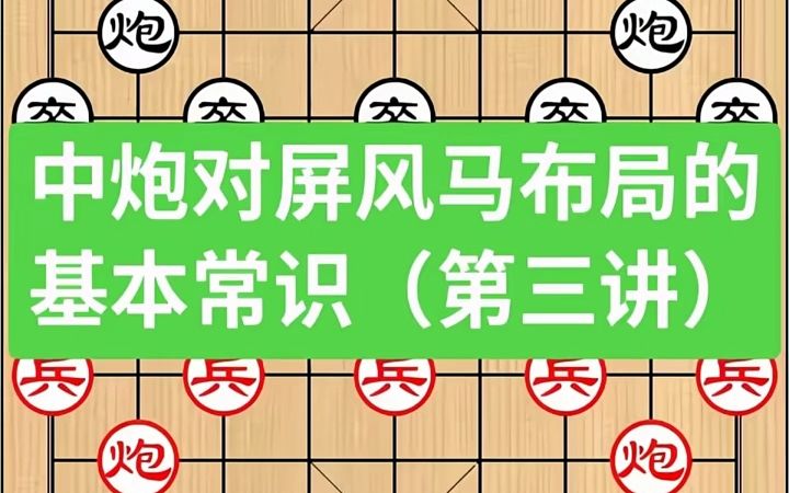 [图]【象棋技巧,棋类爱好】当头炮破解屏风马布局疑形