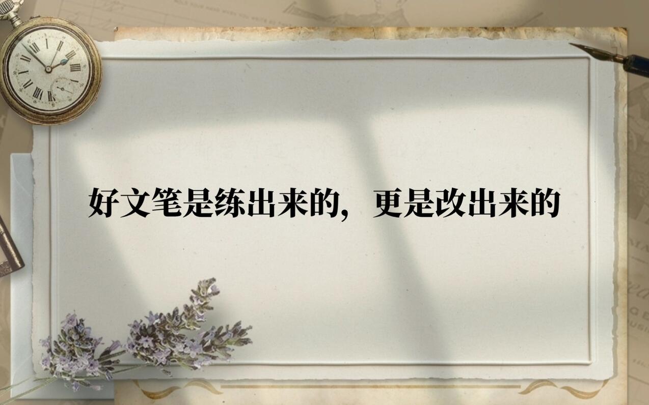 好文笔是练出来的，更是改出来的 - 哔哩哔哩