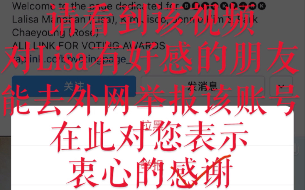 外网团粉大规模组织举报Lisa个站 Lisa本人ins也在举报名单中?!无法理解(⊙…⊙)哔哩哔哩bilibili