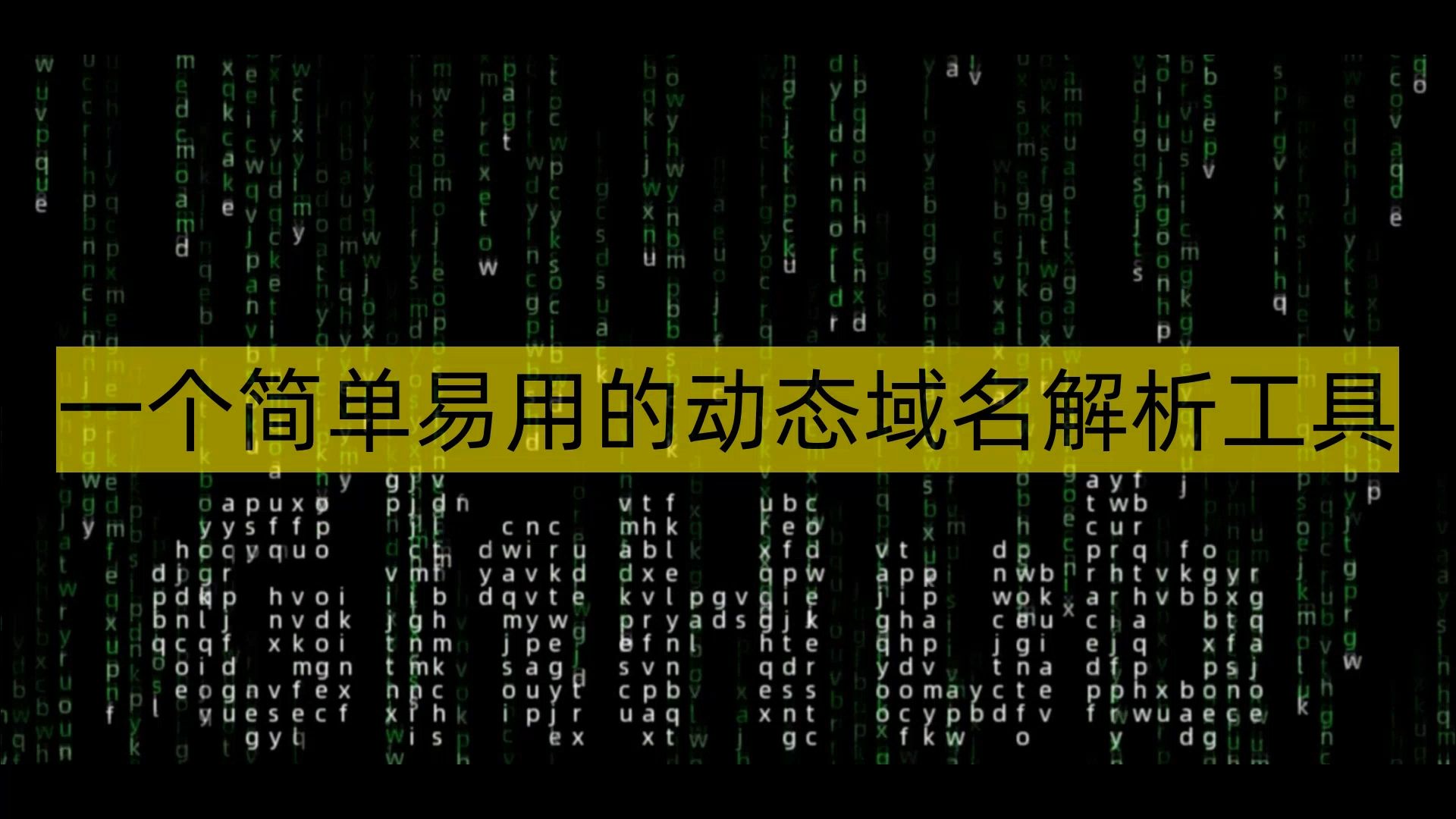 一个简单易用的动态域名解析工具哔哩哔哩bilibili