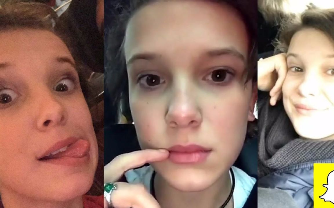 怪奇物語小演員eleven millie bobby brown紐約期間snapchat集錦