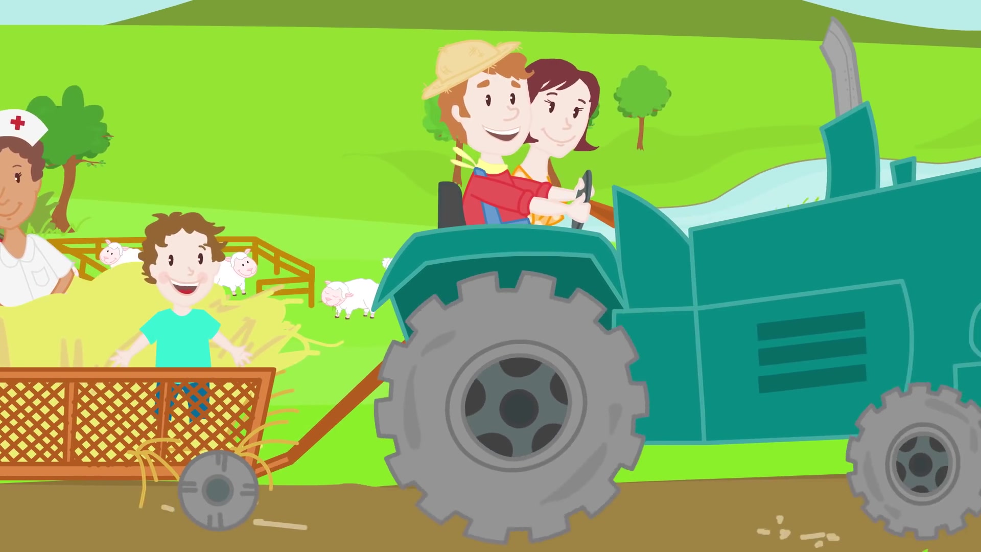 [图]FARMER IN THE DELL Song with Lyrics - Nursery Rhyme for Kids