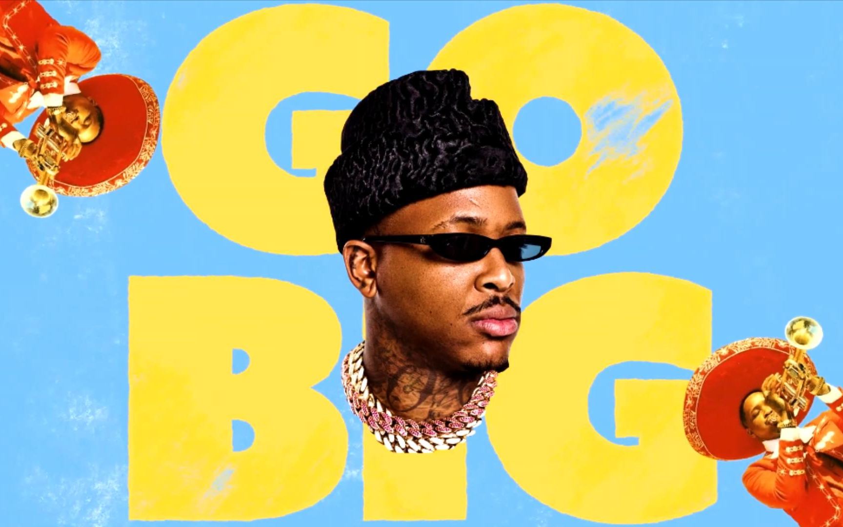 【欧美嘻哈新歌速递】yg - go big ft. big sean(官方歌词版mv)