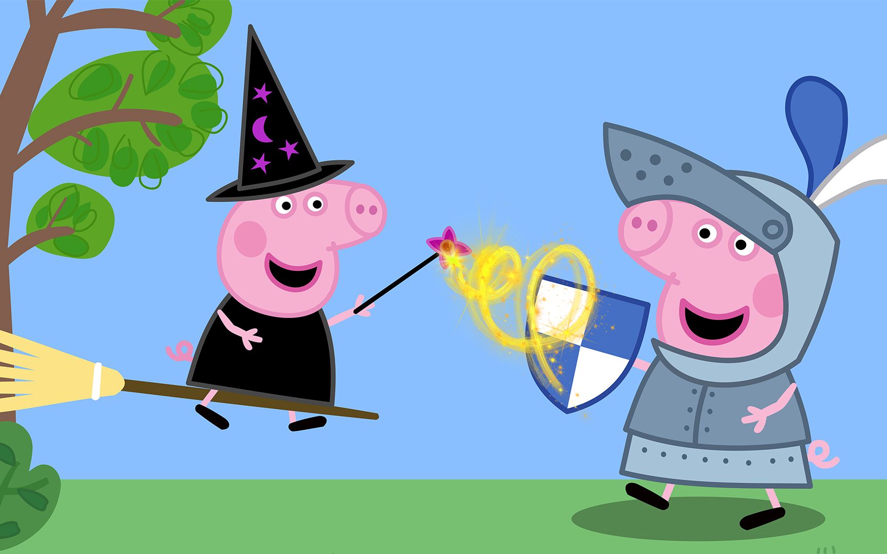 小猪佩奇被变成铠甲骑士