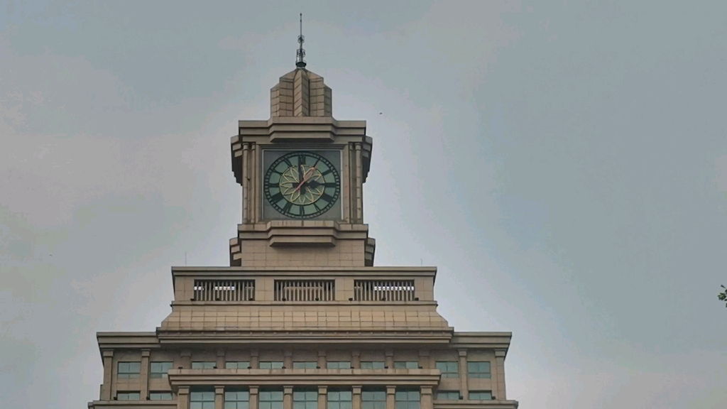 张家港海关钟楼(音乐盒钟声)下午3点(整点无报时)