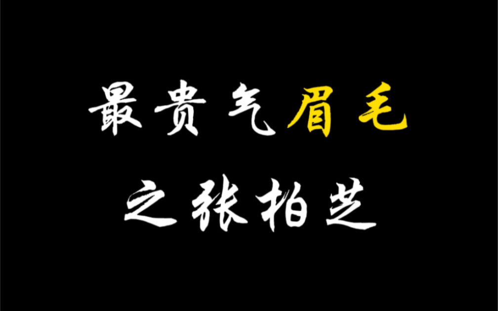 最贵气眉毛之张柏芝.哔哩哔哩bilibili