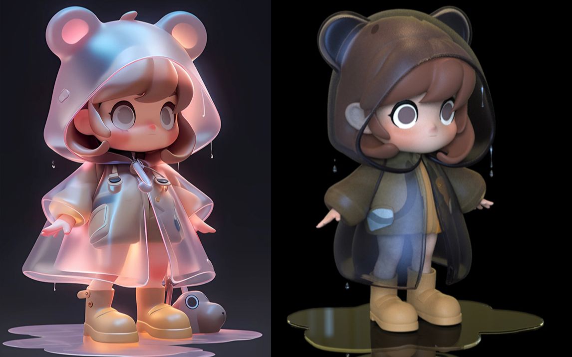 【zbrush雕刻】小白教程,从零开始教会你手办建模渲染全流程,q版卡通