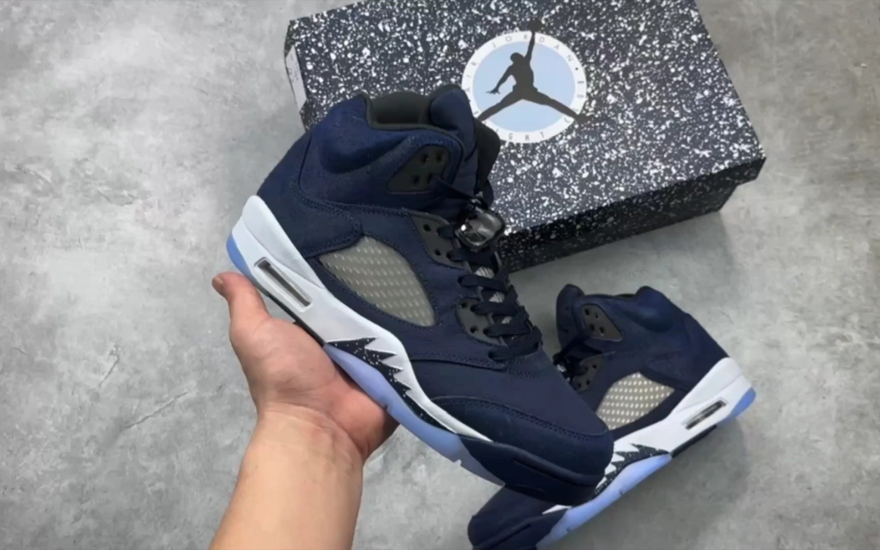 07)乔丹 air jordan retro 5concord乔丹aj5代中帮复古休闲文化篮球鞋