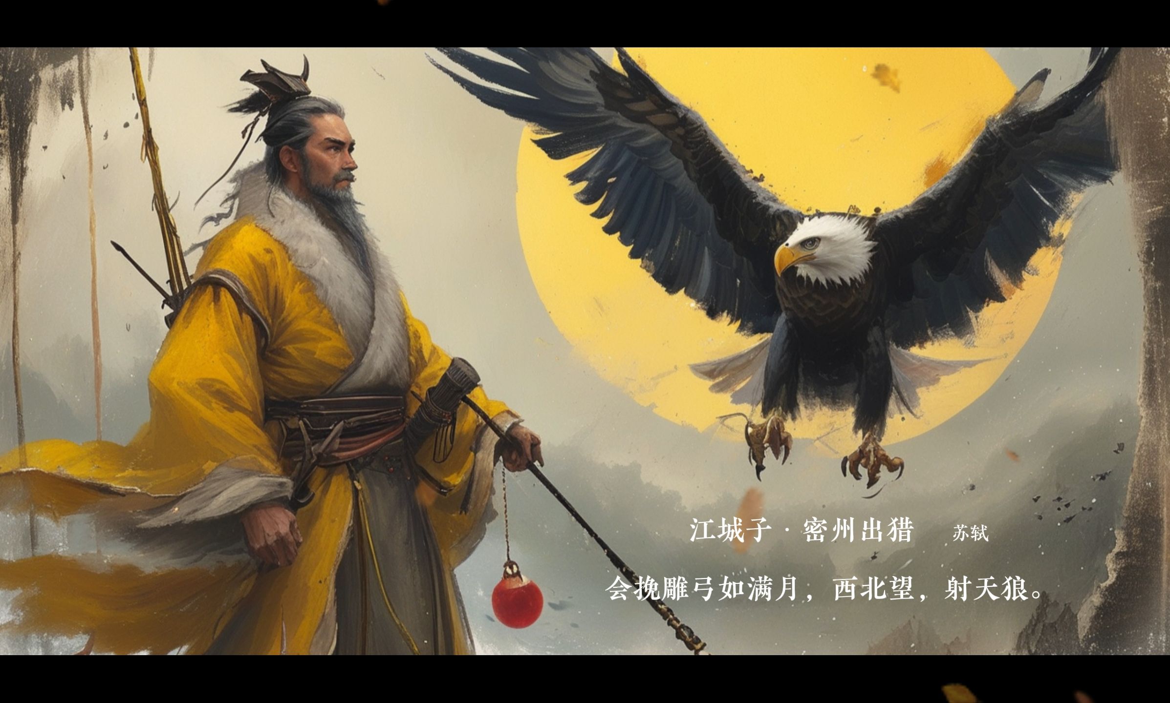 惜满怀壮志只能挽弓射虎