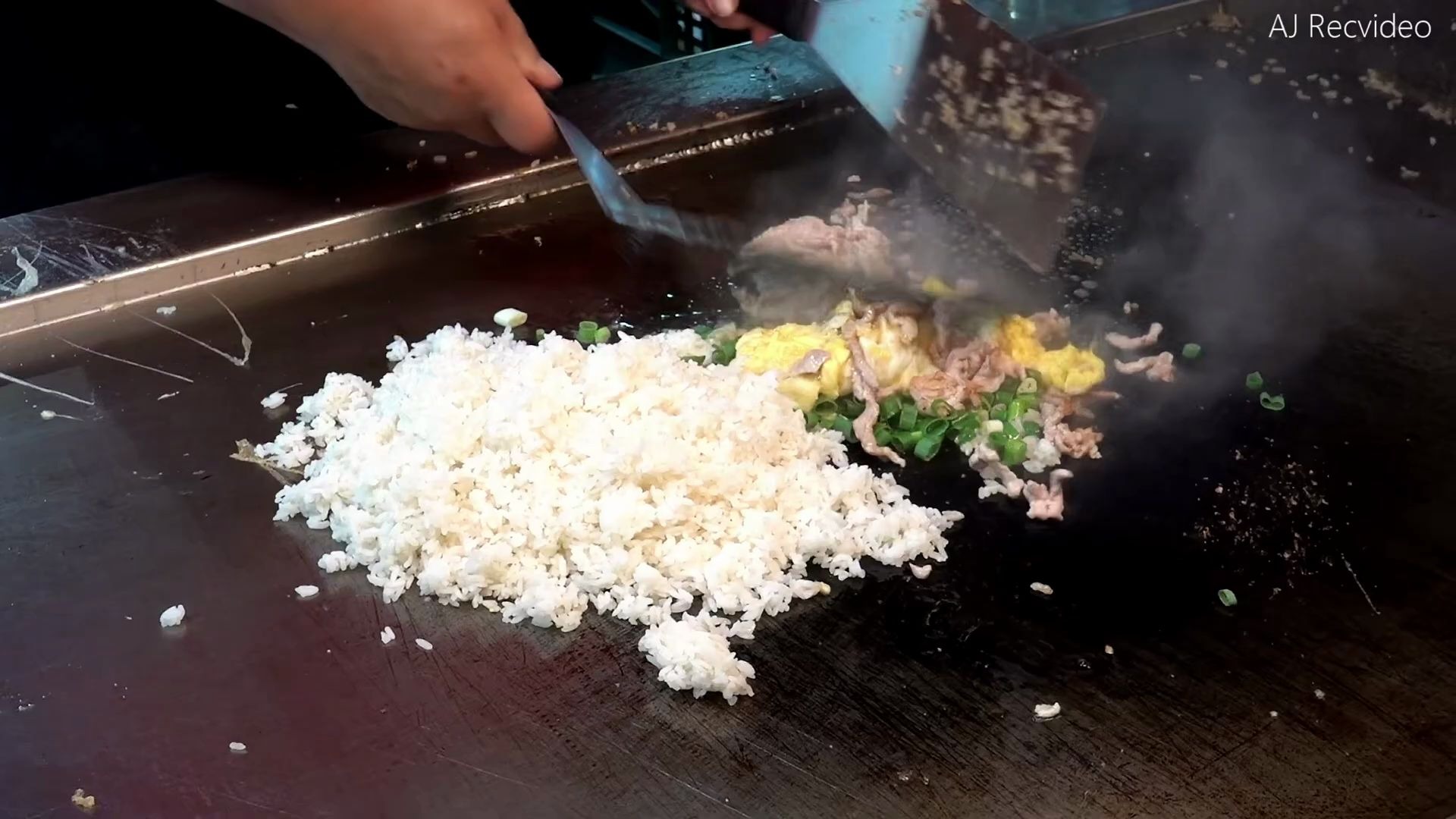 光頭老闆鐵板炒飯-臺灣夜市美食