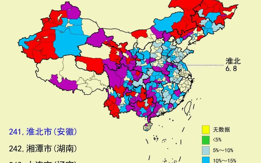 地市第一产业比重(2022)哔哩哔哩bilibili