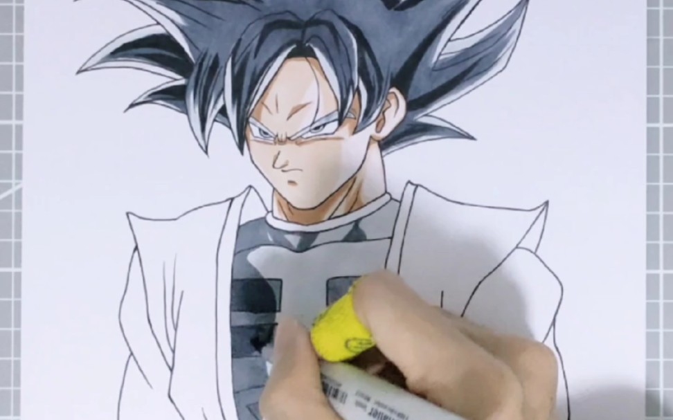 手绘龙珠全王悟空