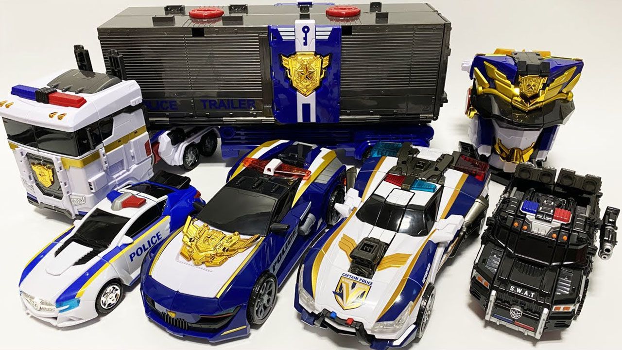 咖宝车神,托宝战士,迷你特工队变形警车玩具集合!