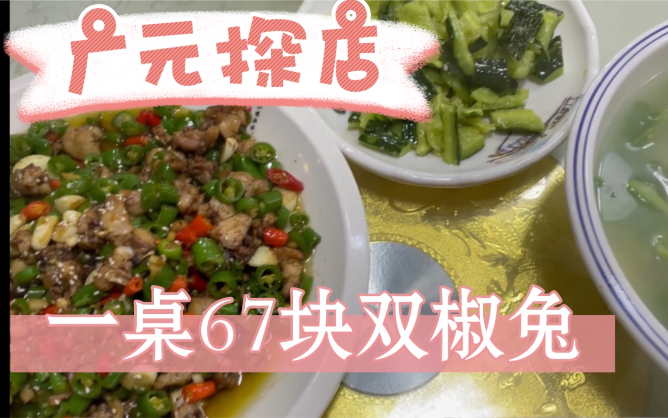 广元南河觅食,67元淘到一顿双椒兔!哔哩哔哩bilibili