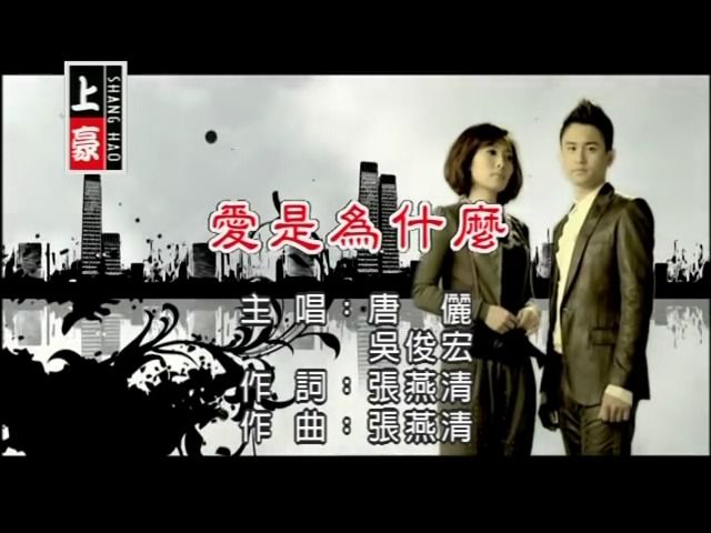 唐俪vs吴俊宏-爱是为什么(ktv导唱字幕)