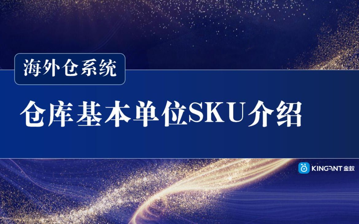 海外仓系统:基本库存单位SKU介绍~金蚁哔哩哔哩bilibili