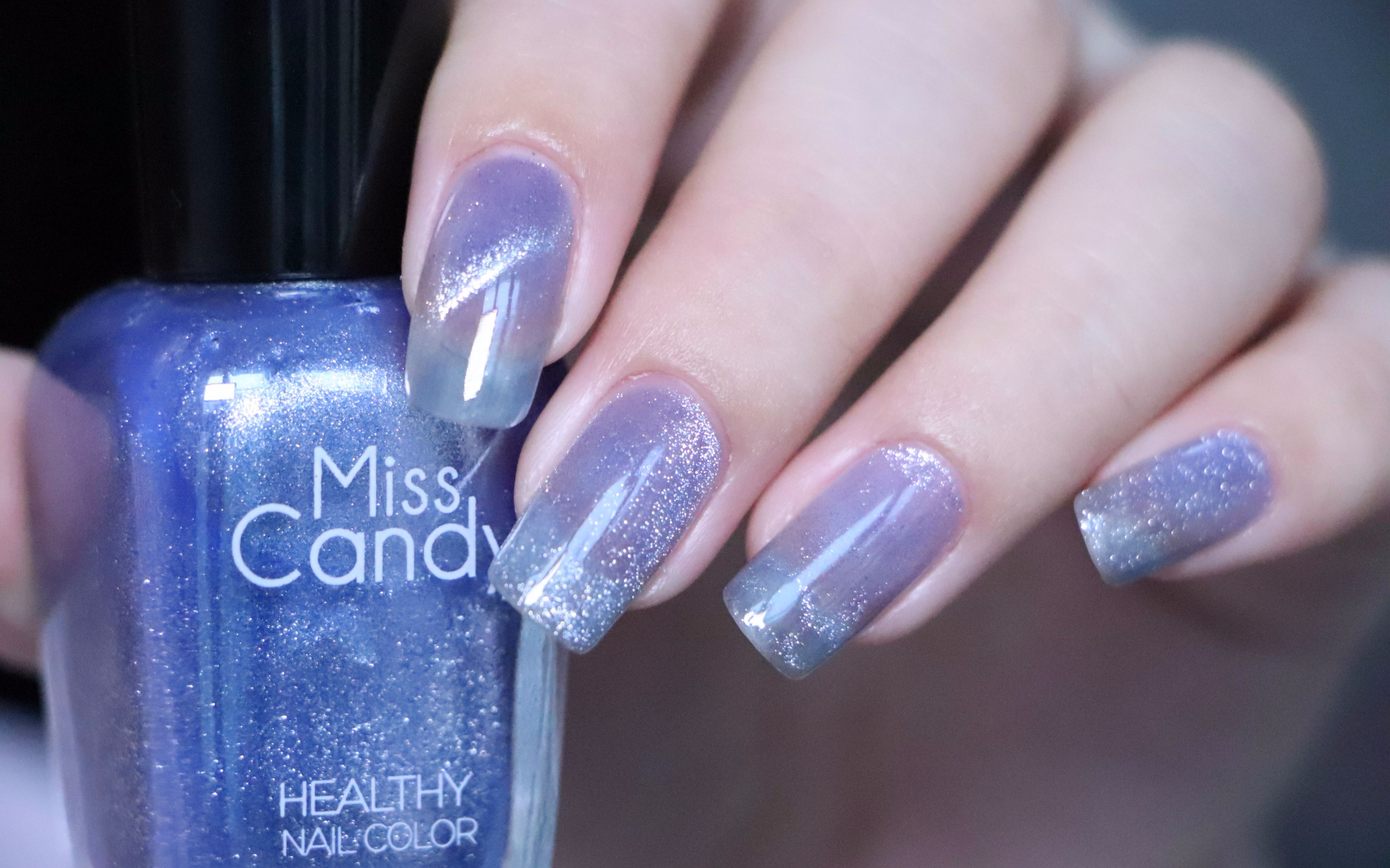 阿麓misscandy冰沙猫眼试色今夏超流行的晶石猫眼美甲