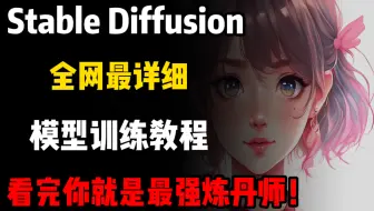 【Stable Diffusion】全网最详细模型训练教程，手把手教学，学完你就是最强炼丹师！