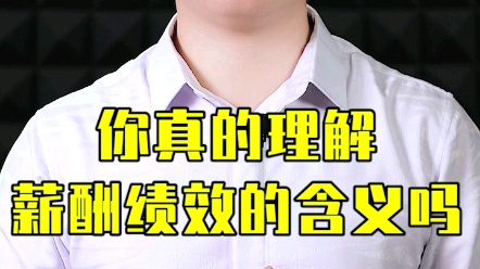 你真的理解薪酬绩效的含义吗?哔哩哔哩bilibili