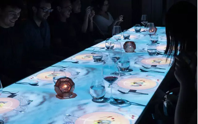 3d投影餐桌----烧烤篇