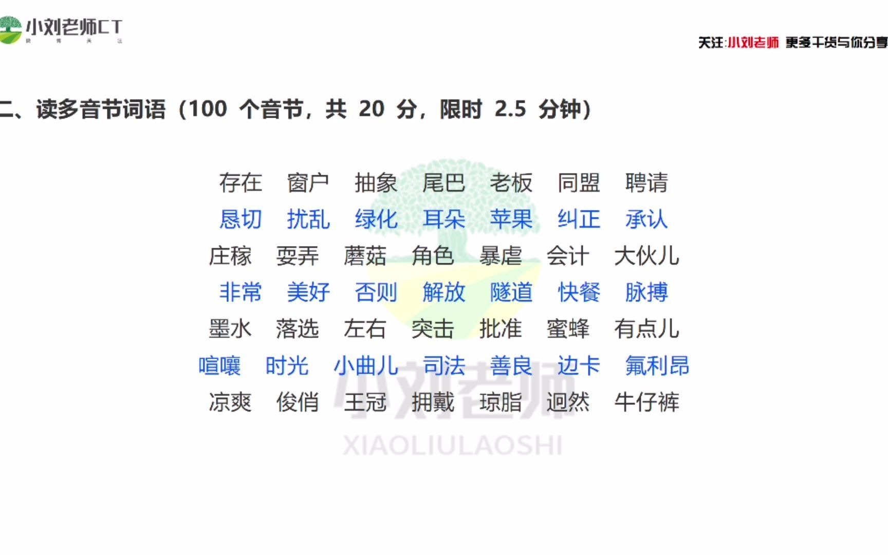 普通话考试真题卷来了,一起拿二甲哔哩哔哩bilibili