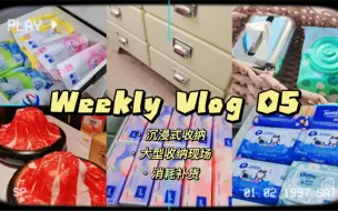 Скачать видео: 【热茶weekly vlog 05】沉浸式收纳  大型收纳现场 一周电子榨菜 新买的收纳柜到啦 沉浸式消耗补货