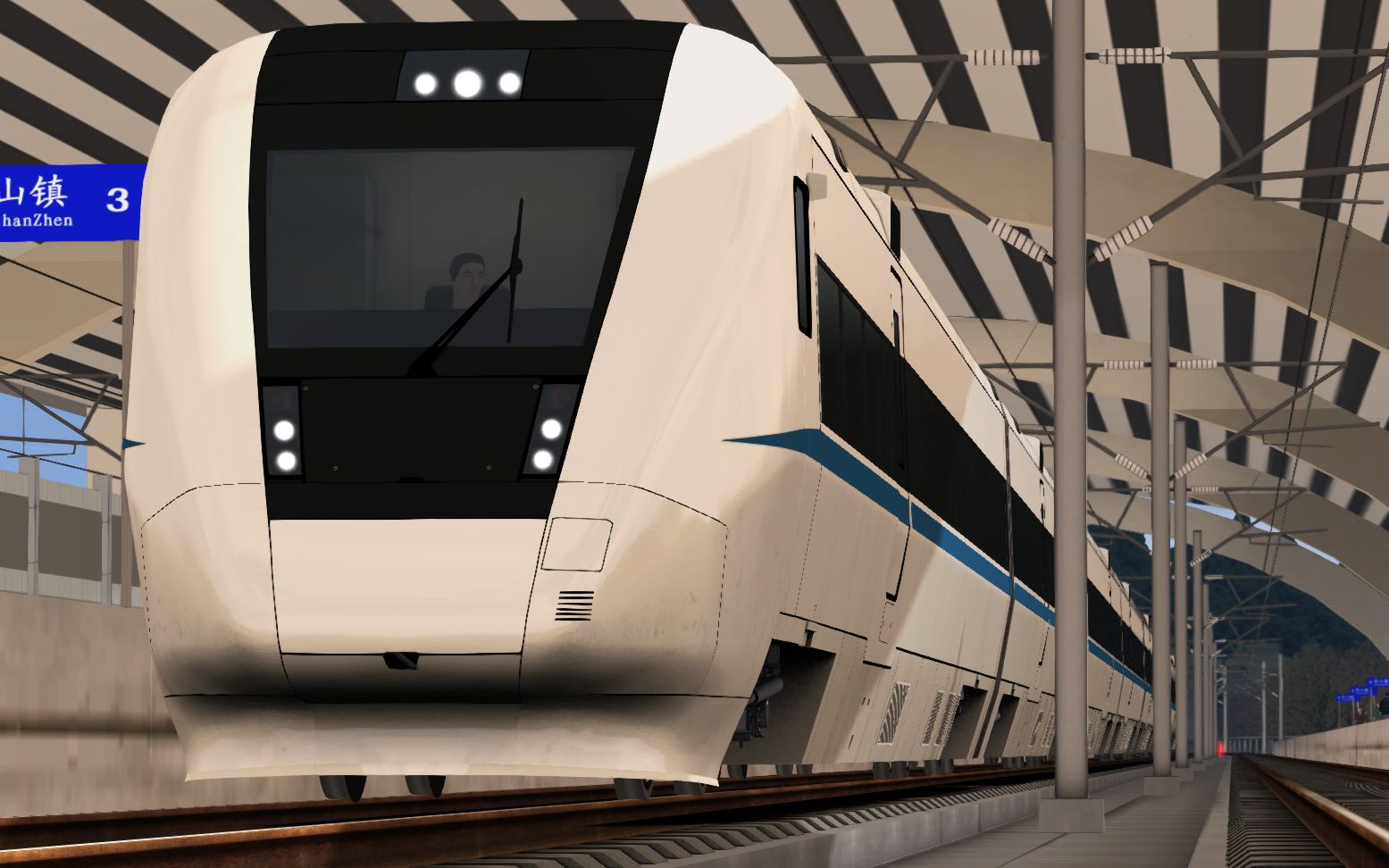 模拟列车2020 成遂线#1:在淅淅沥沥的小雨中奔驰的1a,经停1站到达终点