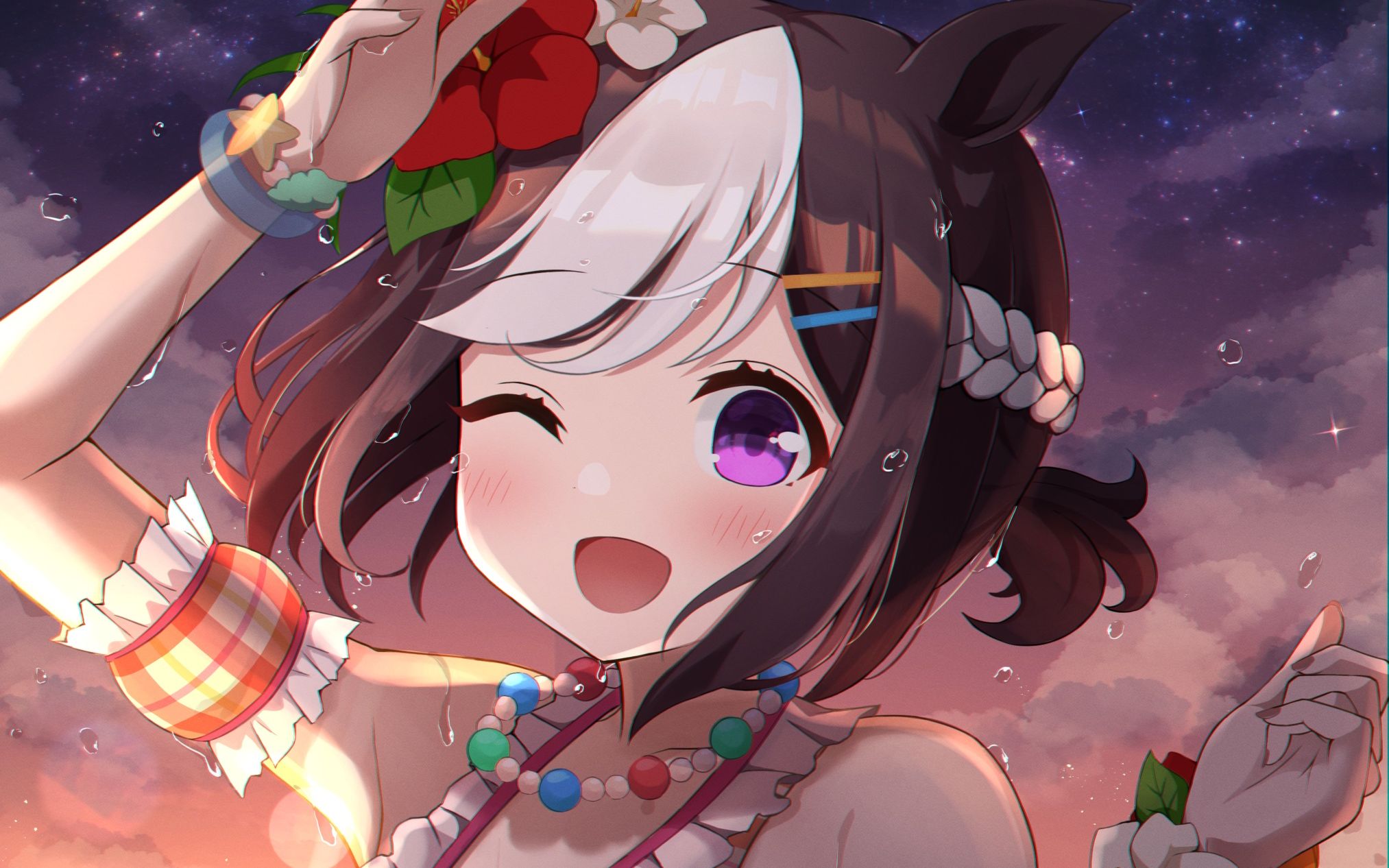 赛马娘哪怕换成泳装日本达比马注定是我特别周最后直线外道冲刺