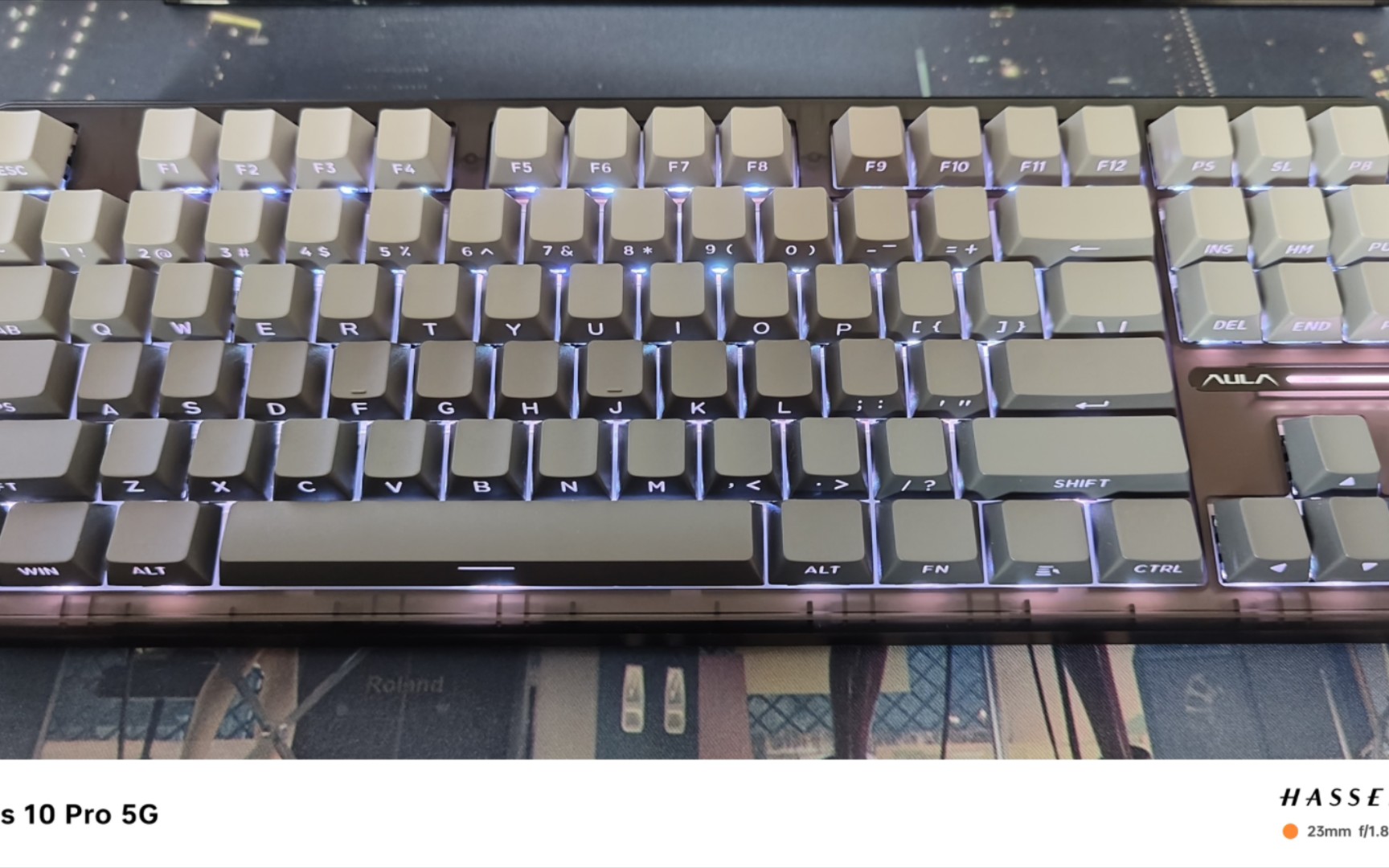 狼蛛 f87 pro 时空秘境 配 凯华box段落白轴v2 打字