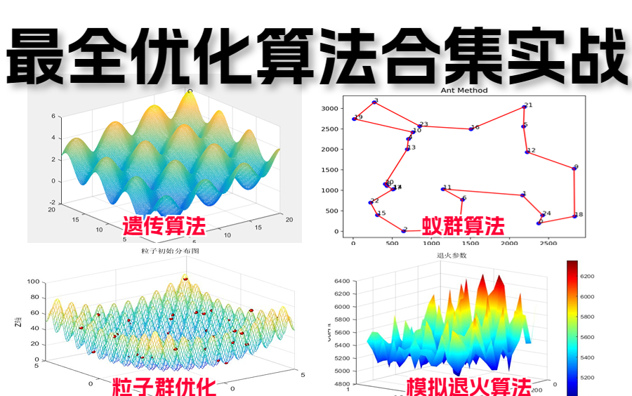 后悔才看到!赶紧安排上!火遍全网最全的优化算法!遗传算法、蚁群算法、粒子群优化、模拟退火算法!专业大神半天时间教会! 人工智能/机器学习/...