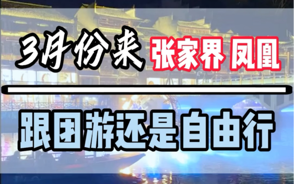 3月份来湖南张家界,凤凰应该怎么游玩?会不会被宰?自由行怕麻烦,跟团游太累,跟着我的路线走,让您省时省力省心#张家界旅游攻略 #张家界天门山 ...