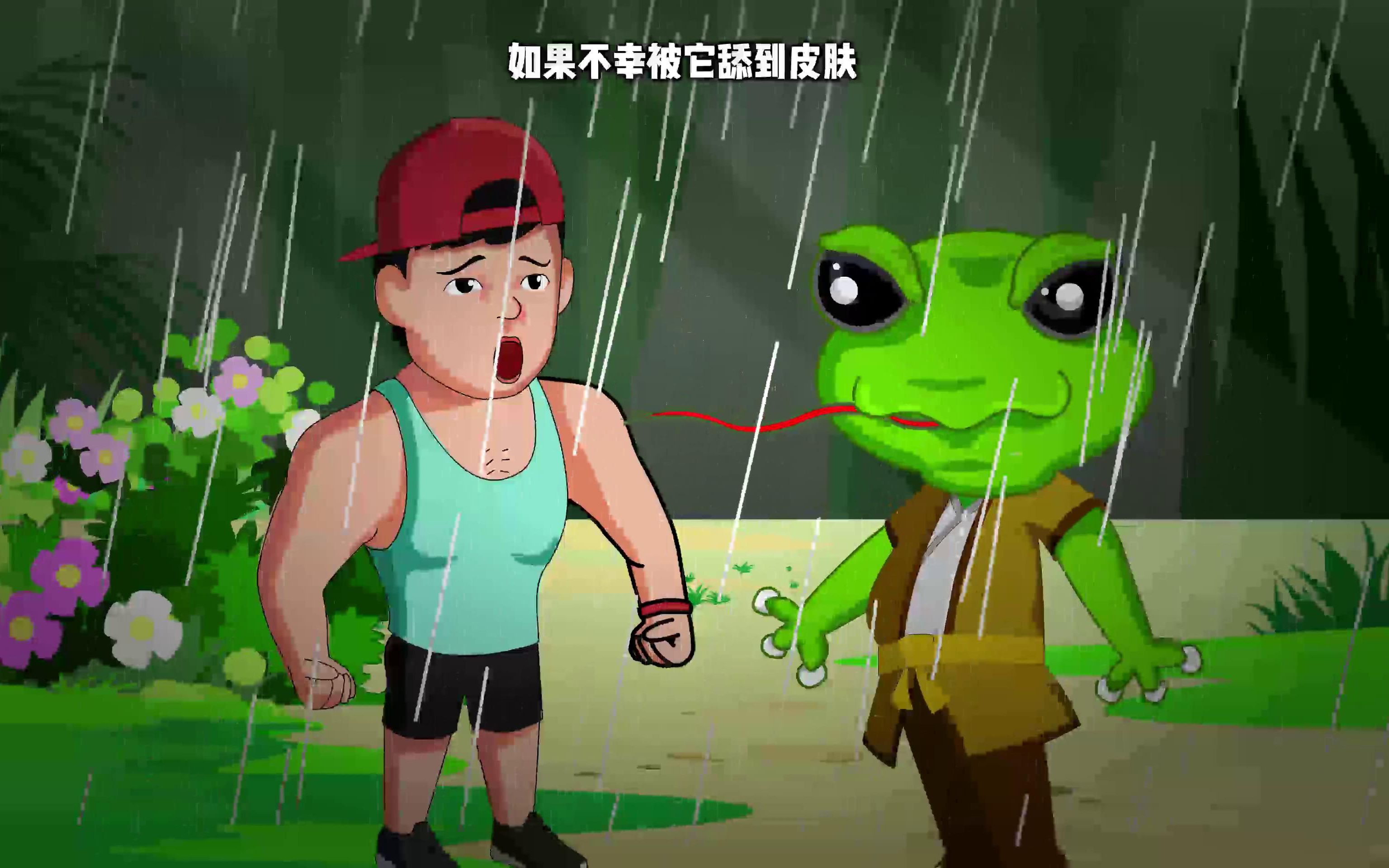 悬疑推理:可怕的青蛙人,会出其不意攻击你,一旦被舔到就完蛋了