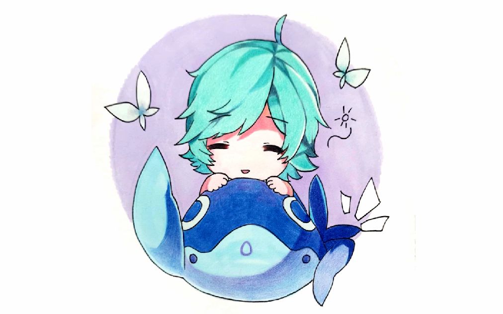 是否有人喜欢这样的庄周?彩铅可 灵魂画手 原创