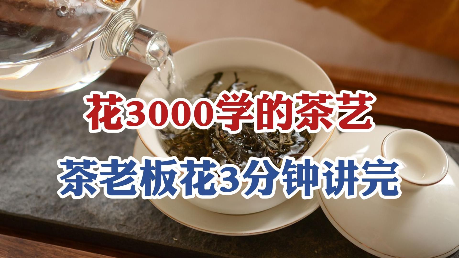 花3000学的茶艺,潮汕茶老板花3分钟讲完,新手也能泡出高香好茶!哔哩哔哩bilibili