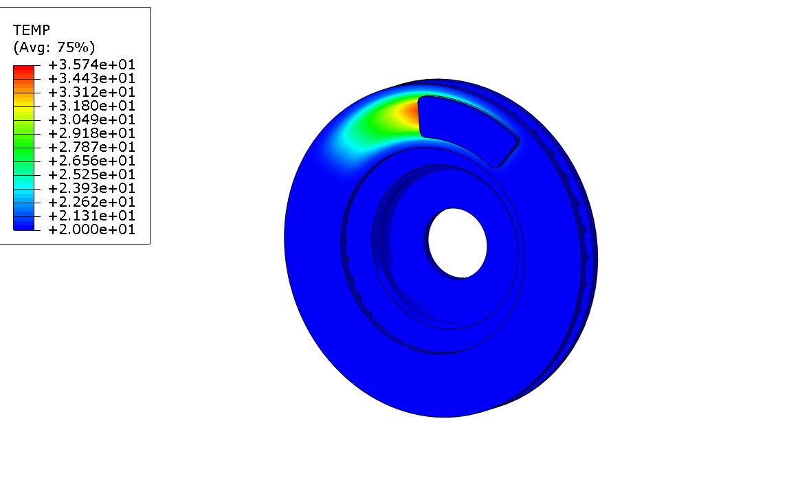[图]Abaqus实例分析1——刹车盘热力耦合分析