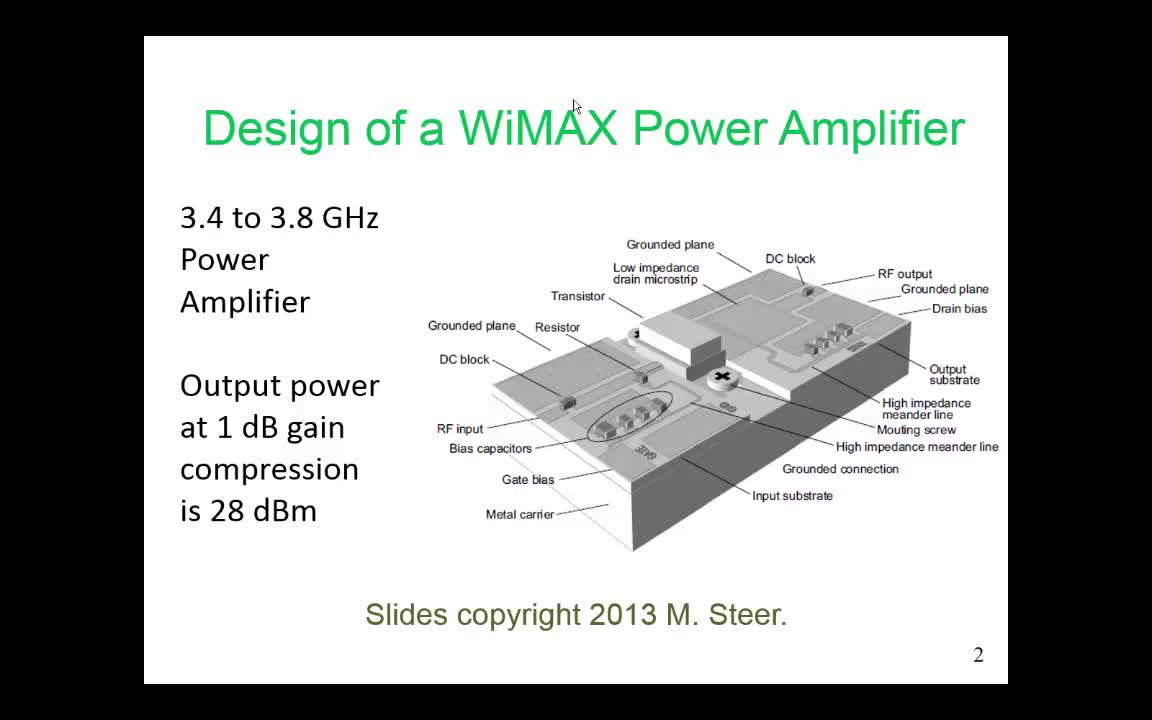 Michael Steer WiMAX功率放大器哔哩哔哩bilibili