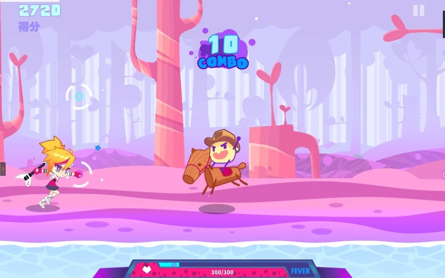 某不知名的二次元跑酷音乐游戏