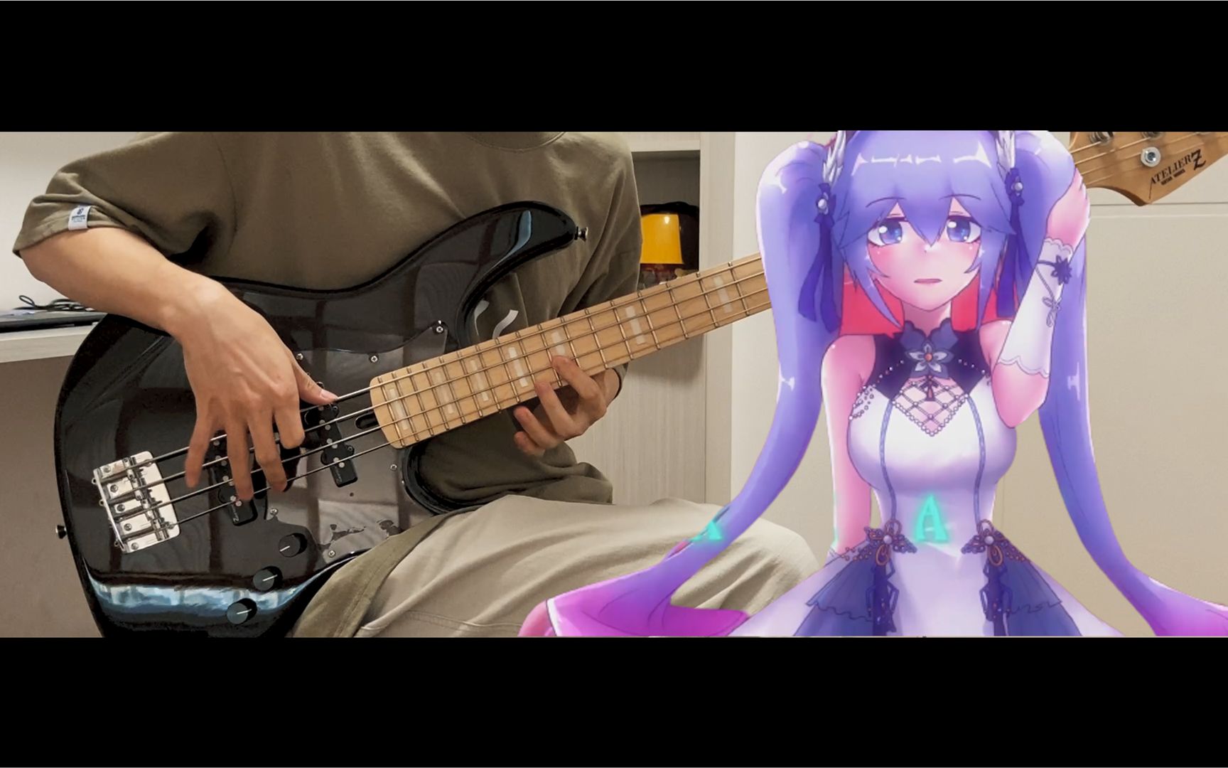 [图]【贝斯COVER】向晚大魔王 - Secret Player bass cover