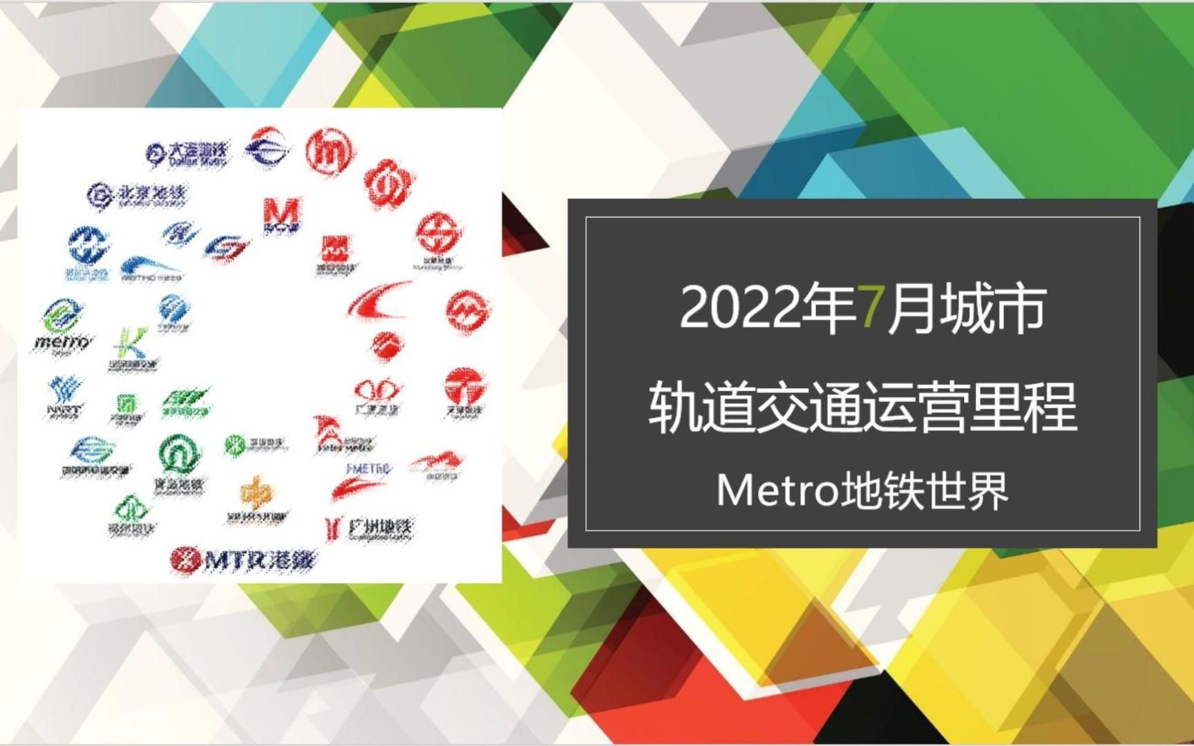 你所在的城市是否进入前十?2022年7月城市轨道交通运营里程排名哔哩哔哩bilibili