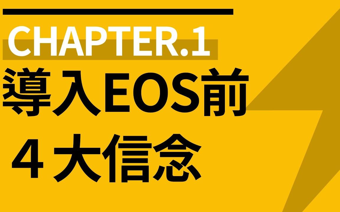 【公司经营模板Chapter.01 】EOS模型导入前必须要有的4大信念! |睿伯 RBay哔哩哔哩bilibili