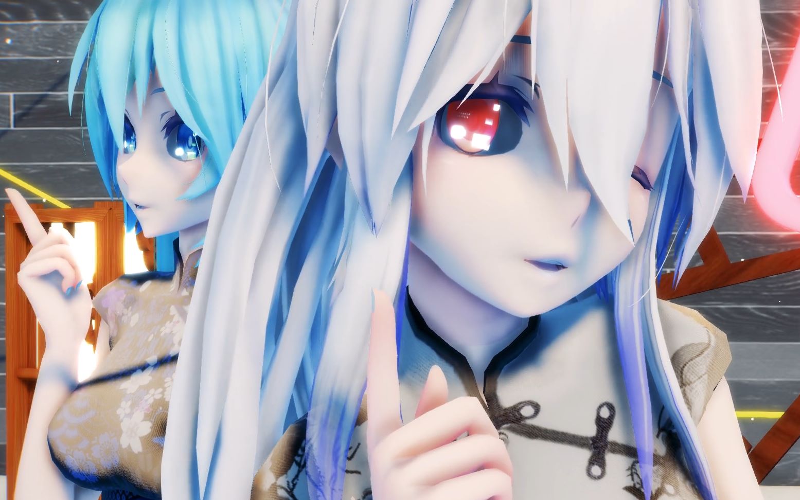 [图]【V+MMD】今晚想和哪位老婆共度中秋呢？【弱音haku】【初音miku】【重音teto】【大会员1080p60fps】【桃源恋歌】