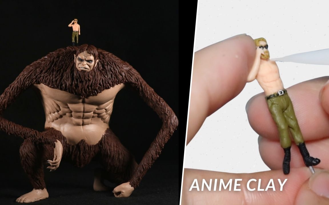 【进击的巨人】自制粘土手办兽之巨人吉克耶格尔 为什么吉克总是输给